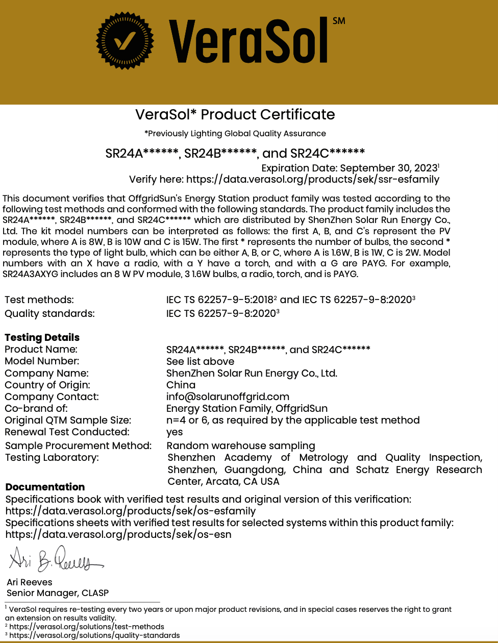 SR24 Certificate